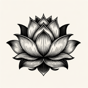 Neo-Traditional Lotus With Contemporary Touch