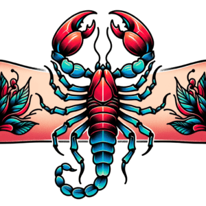 Neo-Traditional Scorpio With Bright Colors