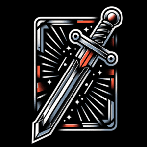 Neo-Traditional Sword With Bold Colors