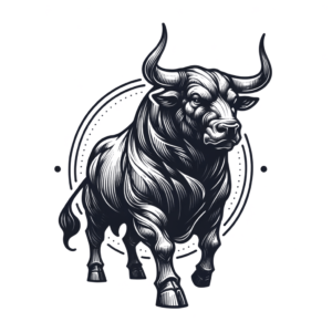 Neo-Traditional Taurus Bull With Modern And Classic Elements