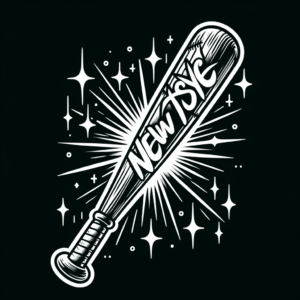 New School Bat With Graffiti Style