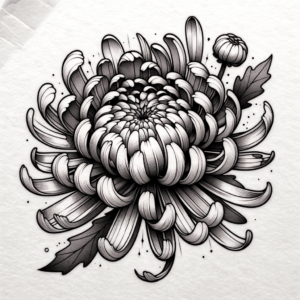 New School Chrysanthemum With Exaggerated Features