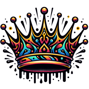 New School Crown With Bold Colors