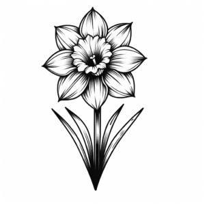 New School Daffodil With Exaggerated Features
