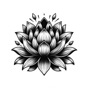 New School Lotus Flower With Dynamic Shapes