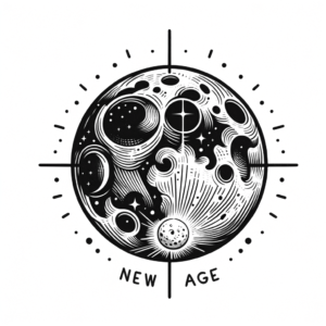 New School Moon With Playful Elements