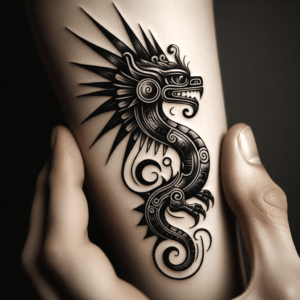 New School Quetzalcoatl With Exaggerated Traits