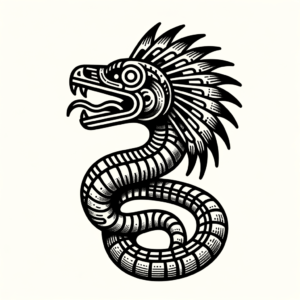 New School Quetzalcoatl With Vibrant Hues