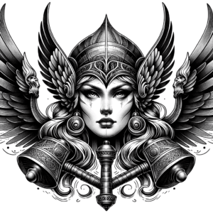 New School Valkyrie With Exaggerated Features