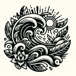 New School Wave With Creative Elements