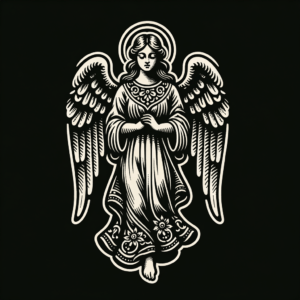 Old-School Angel With Classic Motifs
