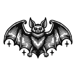 Old-School Bat With Sailor Tattoo Style