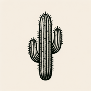 Old-School Cactus With A Classic Design