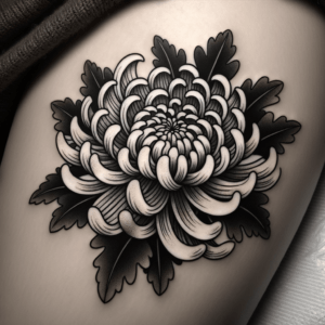 Old-School Chrysanthemum With Traditional Design