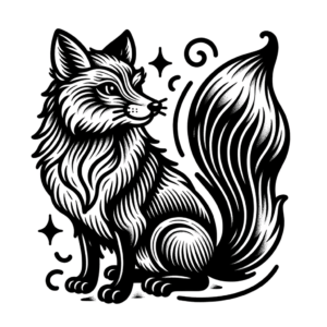 Old-School Fox With Traditional, Thick Lines