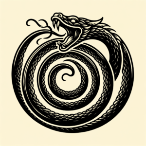 Old-School Ouroboros With Traditional Design