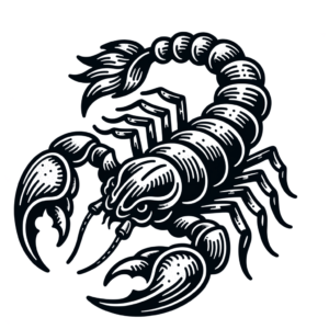 Old-School Scorpio With Thick Outline