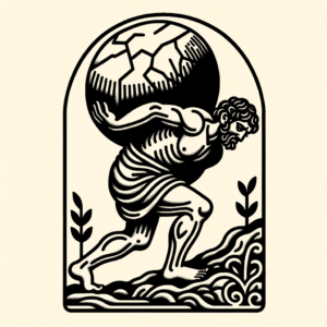 Old-School Sisyphus With Traditional Motifs