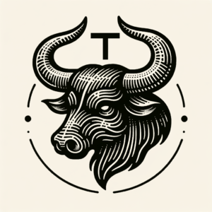 Old-School Taurus Symbol With Traditional Look