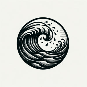 Old-School Wave With Bold Outlines