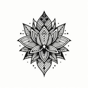 Precise Lines And Shapes In A Geometric Flower