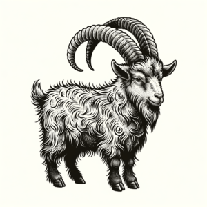 Realism Capricorn Goat With Detailed Fur Texture