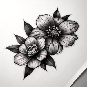 Realism Floral Tattoo With Lifelike Petals