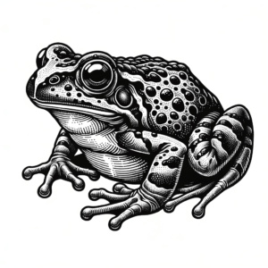 Realism Frog With Detailed Textures