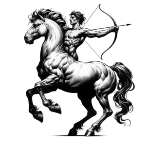 Realism Sagittarius Centaur With Lifelike Details