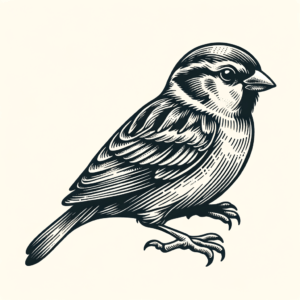 Realism Sparrow With Lifelike Detail