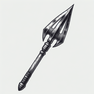 Realism Spartan Spear With Detailed Textures