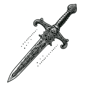 Realism Sword With Detailed Engraving