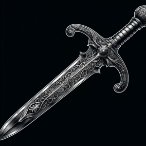 Realism Sword With Intricate Etching