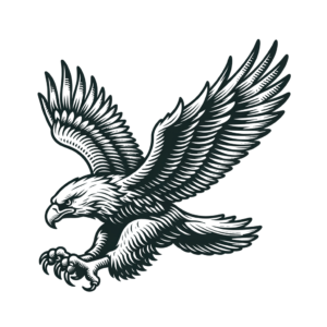 Realistic Eagle Diving