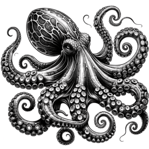Realistic Octopus With Detailed Tentacles
