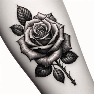 Realistic Rose With Intricate Details