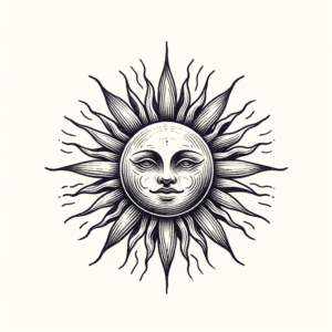 Realistic Sun With Detailed Rays