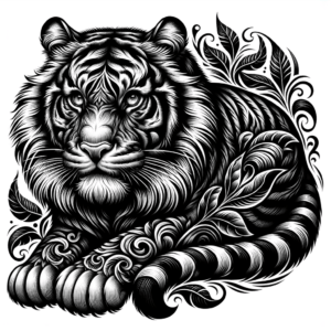 Realistic Tiger With Lifelike Details