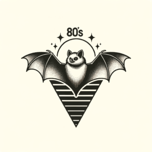 Retro Bat With 80S Vibes