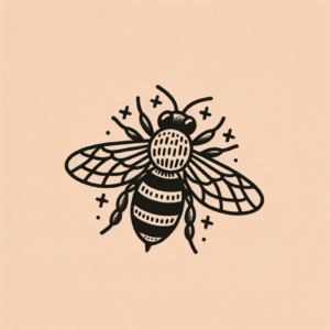 Retro Bee With Nostalgic Vibe