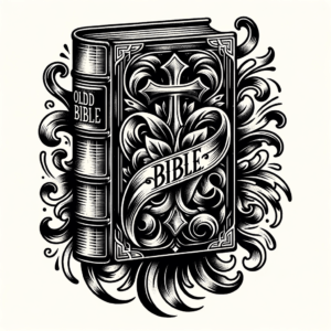 Retro Bible With Old Fonts