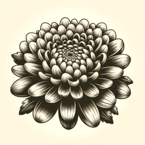 Retro Chrysanthemum With Vintage Style