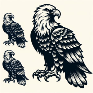 Retro Eagle With Vintage Design