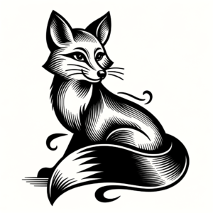 Retro Fox With A 1960S Mod Style