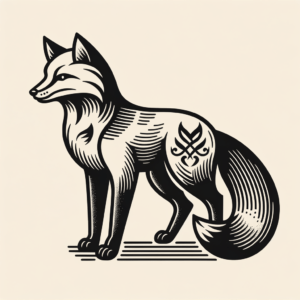 Retro Fox With A Vintage, 1950S Style