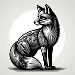 Retro Fox With A Vintage, 1950S Style
