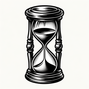Retro Hourglass With A Vintage Look