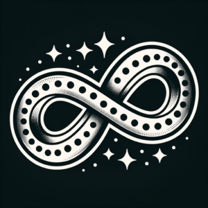 Retro Infinity With Polka Dots