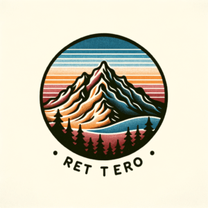 Retro Mountain With Nostalgic Colors