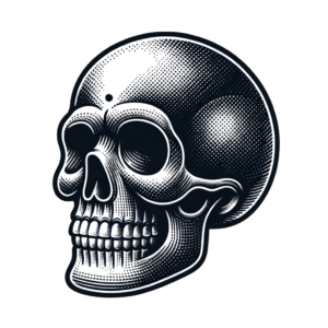Retro Skull With Vintage Feel